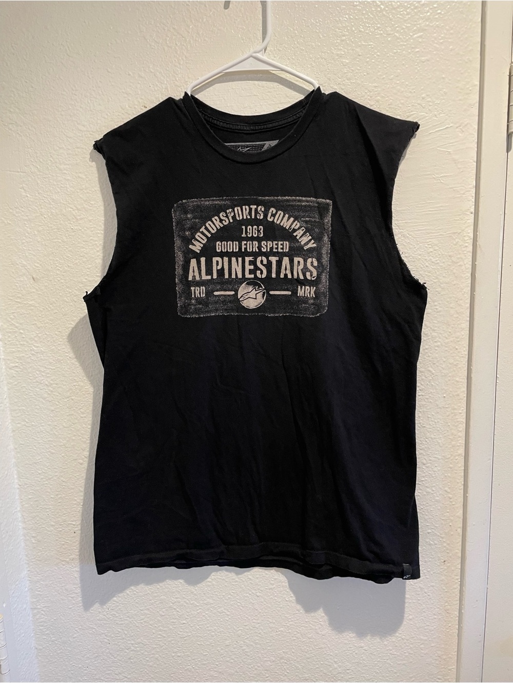 🔥 Men’s Alpinestars Retro Biker Graphic Muscle Tank L